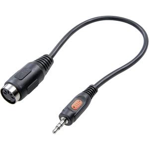 Speaka Professional Din Anschluss Klinke Audio Adapter 1x Klinkenstecker 3 5 Mm 1x Diodenbuchse 5pol Din Schwar Kaufen