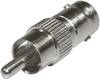 SpeaKa Professional SP-7869896 Cinch / BNC Adapter [1x Cinch-Stecker - 1x BNC-Buchse] Silber