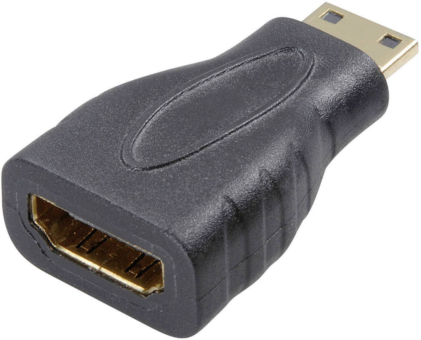 SPEAKA PROFESSIONAL HDMI Adapter [1x HDMI-Stecker C Mini - 1x HDMI-Buchse] Schwarz