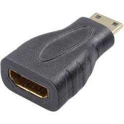 Image of SpeaKa Professional SP-7869908 HDMI Adapter [1x HDMI-Stecker C Mini - 1x HDMI-Buchse] Schwarz vergoldete Steckkontakte