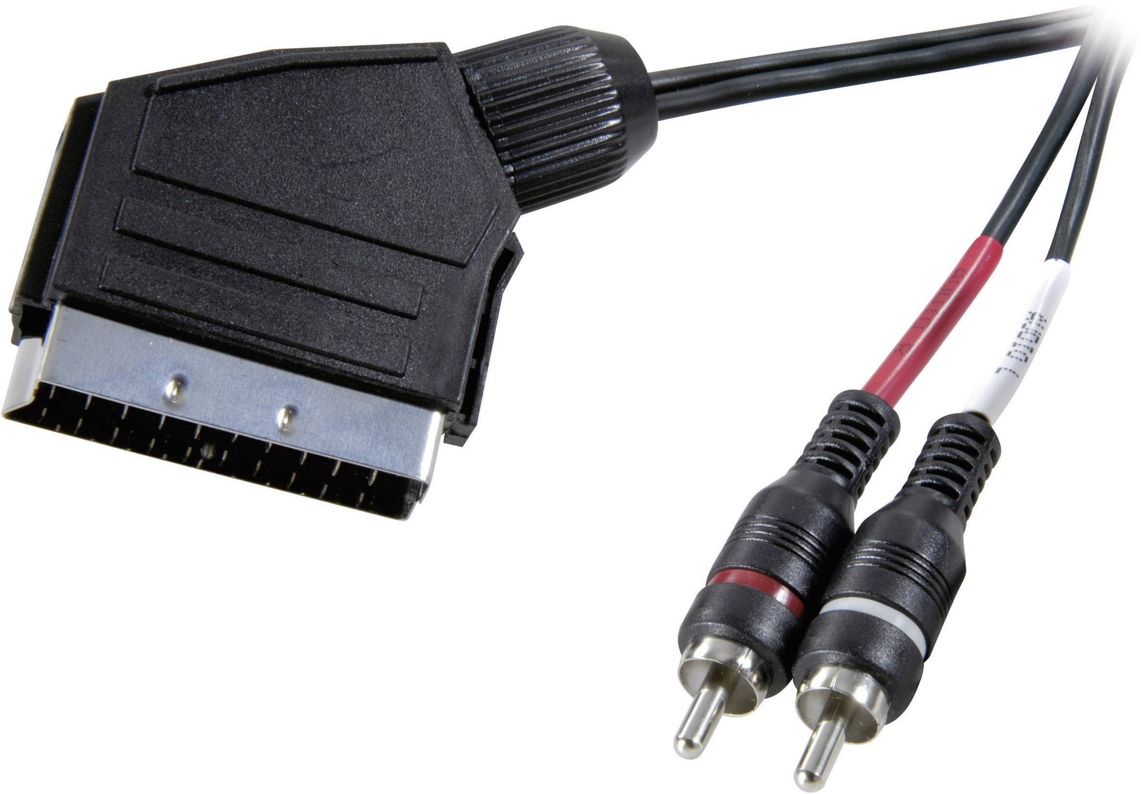 SPEAKA PROFESSIONAL SCART / Cinch Audio Anschlusskabel [1x SCART-Stecker - 2x Cinch-Stecker]