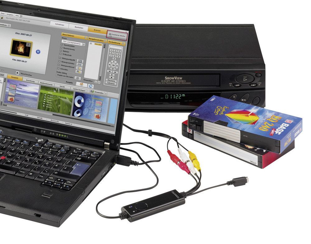 Basetech Br116 Video Grabber Inkl Video Bearbeitungssoftware Plug Und Play www.conrad.de
