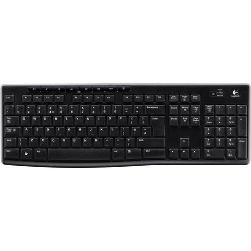 Thumbnail - Logitech K270 Wireless Keyboard Funk Tastatur Deutsch, QWERTZ Schwarz Spritzwassergeschützt