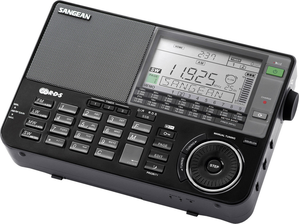 Sangean ATS909 X Weltempfänger AUX, KW, LW, MW, UKW AkkuLadefunktion
