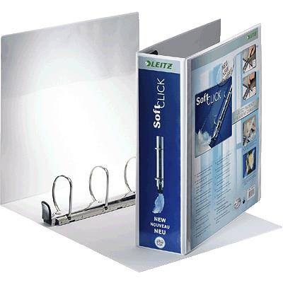 Leitz Präsentationsringbuch Premium SoftClick 4205 DIN A4, Überbreite Rückenbreite: 86 mm Weiß 42050001  1 St.