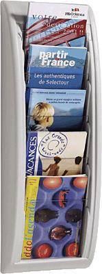 PAPERFLOW Wand-Prospekthalter Quick fit, DIN A5, grau (74600057)-0