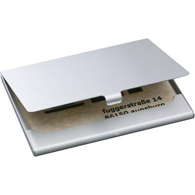 Sigel VZ135 Visitenkartenetui 15 Karten (B x H x T) 92 x 63 x 5 mm Silber (matt) Aluminium 