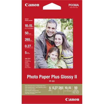 Canon Photo Paper Plus PP-201 2311B003 Fotopapier 10 x 15 cm 265 g/m² 50 Blatt Glänzend