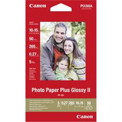 Image of Canon Photo Paper Plus PP-201 2311B003 Fotopapier 10 x 15 cm 265 g/m² 50 Blatt Glänzend