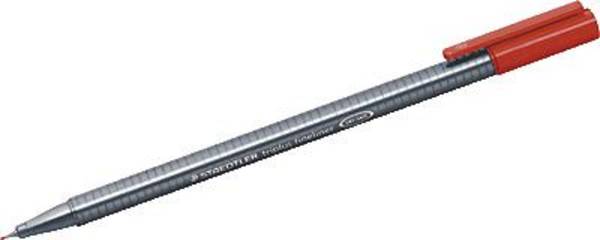 STAEDTLER triplus 334 - Fineliner - Rot - wasserbasierte Tinte
