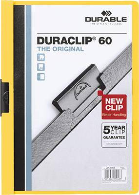 Cliphefter Duraclip Original 60 gelb-0