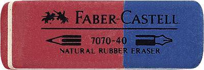 Faber-Castell Faber-Castell 7070-40 - Radierer - Blau, Rot 187040 Radierer Rot, Blau-0