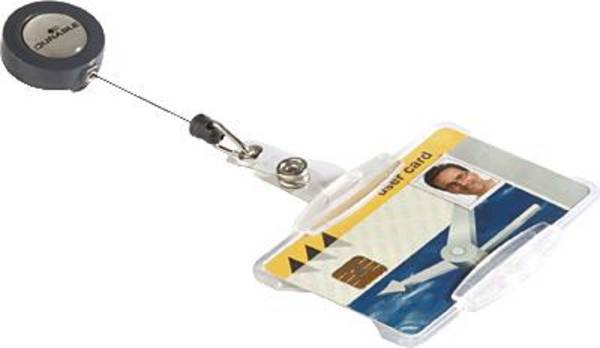 Namenschild 54x85mm mit Metallclip 10 St./Pack.