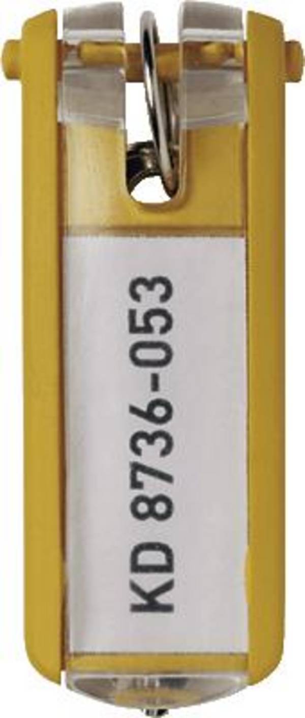 Schlüsselanhänger KEY CLIP gelb 6 St./Pack.