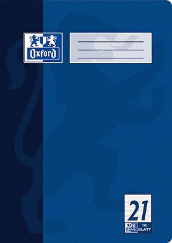 Oxford Heft A4 Lin. 21/384401621 liniert 9mm 90 g/qm