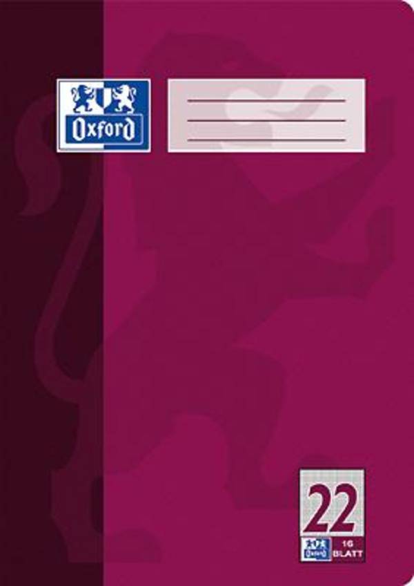 Oxford School - Übungsheft - A4 - 16 Blatt - hochweiß