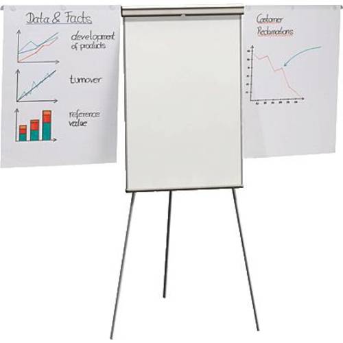 Franken Flipchart X-tra! Line® Standard Plus (B x H) 68 cm x 105 cm Hellgrau Inkl. Ablageschale, Inkl. Papierhalterhalte...