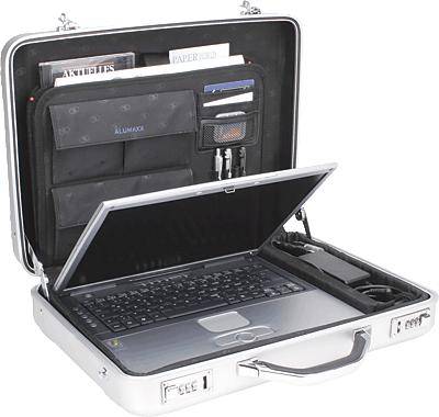 Jüscha ALUMAXX MERCATO - Notebook-Tasche - 43.2 cm (17") - Aluminium - Silber-0