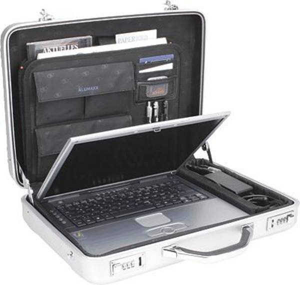 Jüscha ALUMAXX MERCATO - Notebook-Tasche - 43.2 cm (17") - Aluminium - Silber