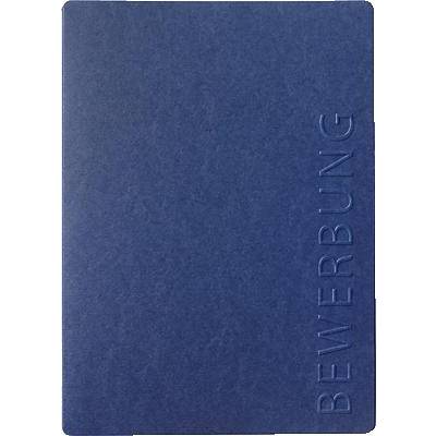 Bewerbungsmappe Stream 2-teilig Premium-Karton blau-0
