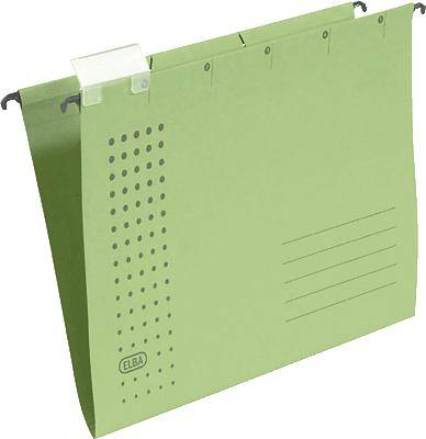 Hängemappe chic A4 230g/qm Karton grün VE=5 Stück-0