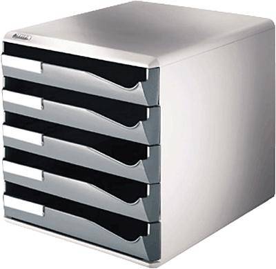 LEITZ Bürobox 5 Schübe/5280-00-89 291x292x352 dunkelgrau-0