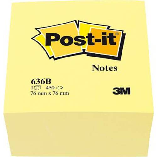 Post-it Haftnotizwürfel 636B 76 mm x 45 mm Gelb 450 Blatt