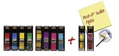 POST-IT Haftstreifen 7000047670 10 Block/Pack. Rot, Gelb, Grün, Blau, Lemon