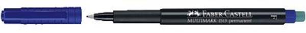 Faber-Castell Folienstift 1513 MULTIMARK F permanent 151351 Blau