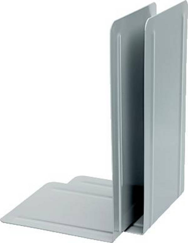 Buchstützen 240x130x140mm Metall grau VE=2 Stück