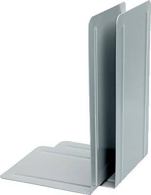 Buchstützen 240x130x140mm Metall grau VE=2 Stück-0