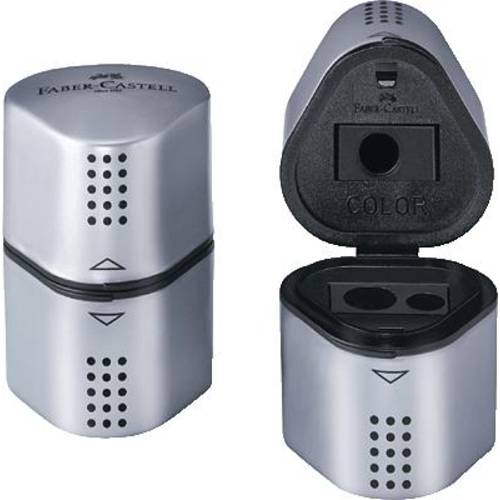 Faber-Castell Dreifachspitzdose 183800 Silber Ausführung des Behälters=Dose