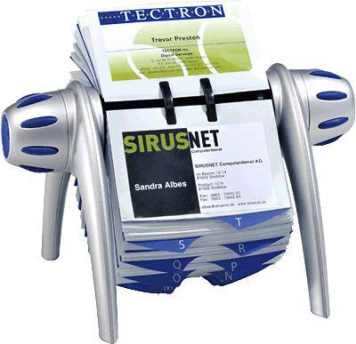 Rollkartei VISIFIX FLIP Kunststoff metallic silber-0