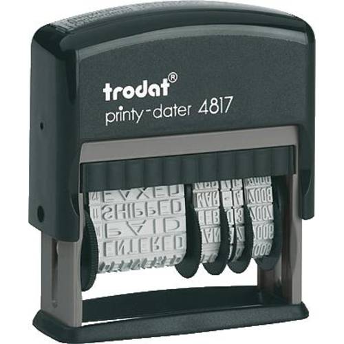 Trodat 4817 Wortbandstempel Schwarz 46 x 4 mm (B x H)