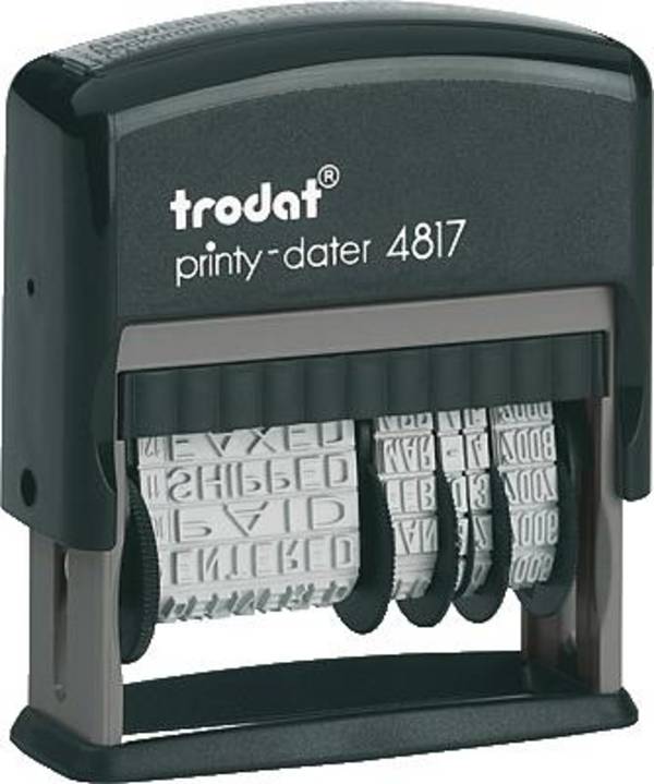 Trodat 4817 Wortbandstempel Schwarz 46 x 4 mm (B x H)