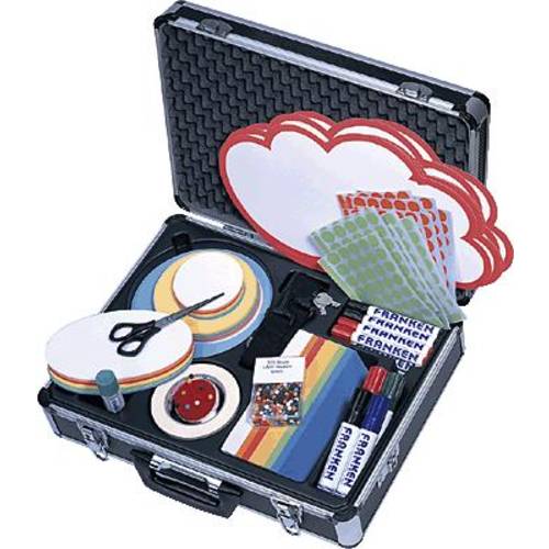 Franken KOMPAKT Moderationskoffer Aluminium Anzahl Teile: 2100 43 cm x 12 cm x 32 mm Silber