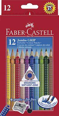 Faber-Castell Farbstift Jumbo GRIP 110912 farbig sortiert 12 St./Pack. - Artikel: 222058899-0