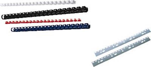 Plastikbinderücken DIN A4 14mm blau 100 St./Pack.