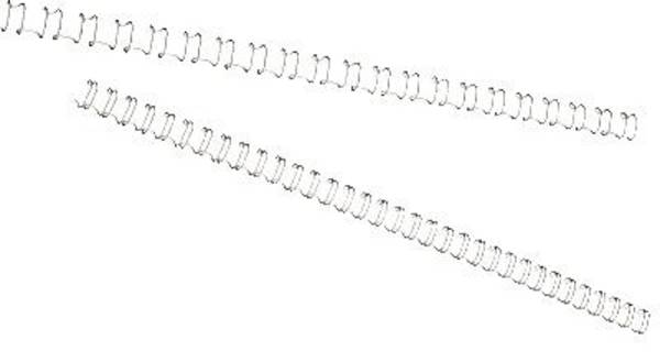 GBC Drahtbinderücken WireBind 21 IB160431 6mm silber 100 St./Pack.
