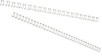 GBC Drahtbinderücken WireBind 21 IB160431 6mm silber 100 St./Pack.-0