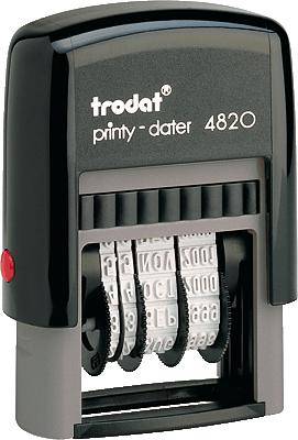 Trodat Selbstfärbender Datumsstempel Printy-dater 4820-0
