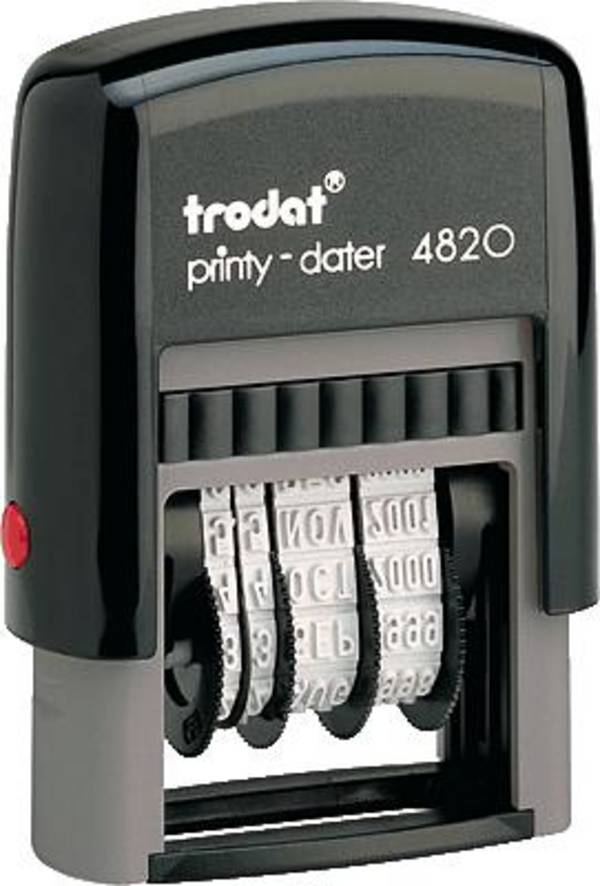 Trodat Selbstfärbender Datumsstempel Printy-dater 4820
