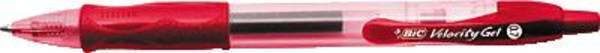 BIC VELOCITY - Tintenroller - Rot - Geltinte - 0.7 mm - Mittel - verstellbar (Packung mit 12)