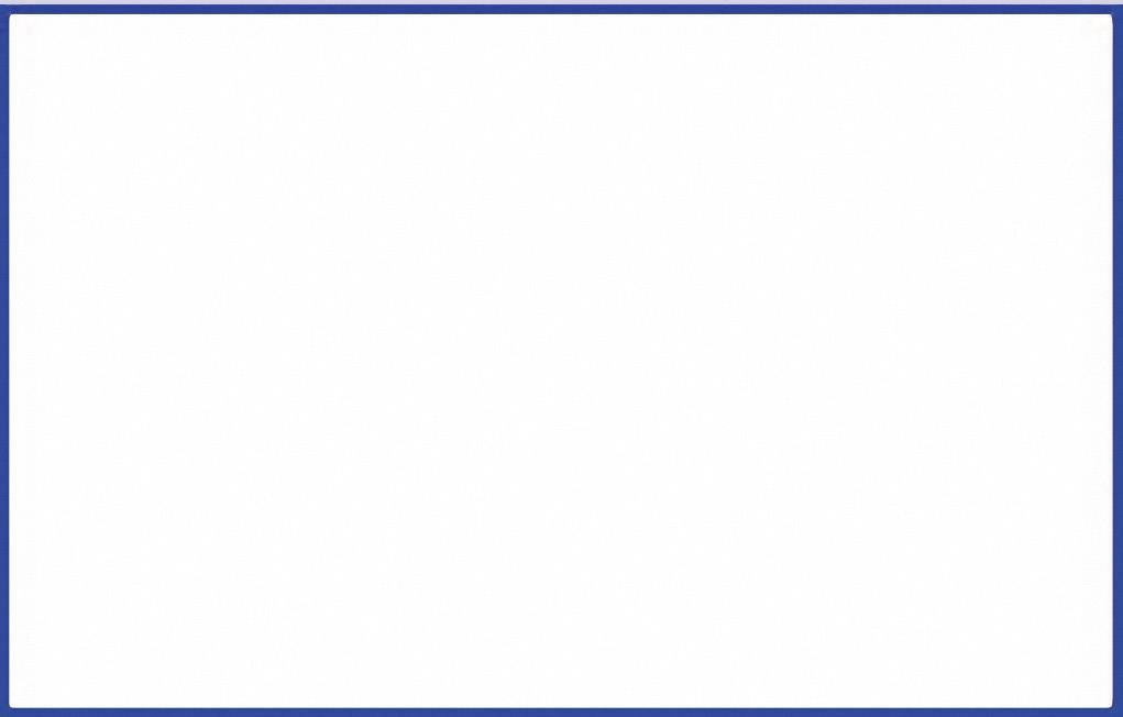 Eine leere weiße Tafel mit blauem Rand.