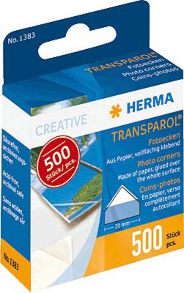 HERMA Transparol - Fotoecke (Packung mit 500)