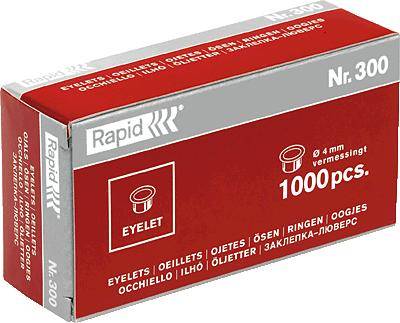 Öse Nr.300 Stahl vermessingt 1.000 St./Pack.-0