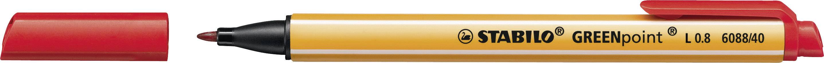 Feinschreiber GREENpoint 0,8mm rot-0