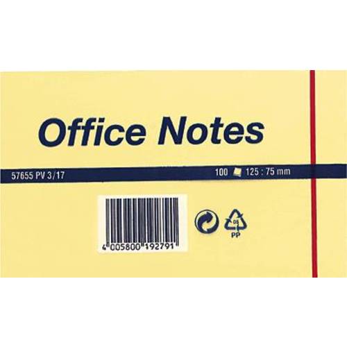 tesa Haftnotiz 57655-00000 125 mm x 75 mm Gelb 100 Blatt