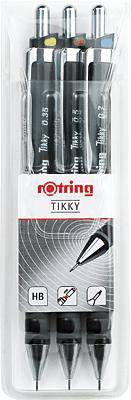 Rotring Tikky - Druckbleistift - HB - verstellbar (Packung mit 3)