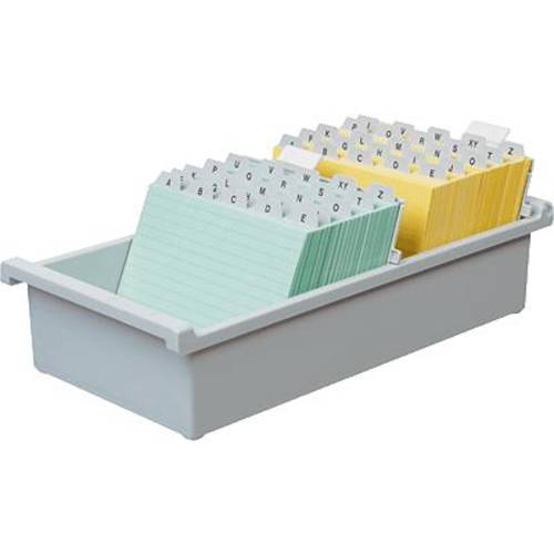 HAN 954-0-11 954-0-11 Karteitrog Lichtgrau max. Anzahl der Karten: 1.300 Karten DIN A4 quer
